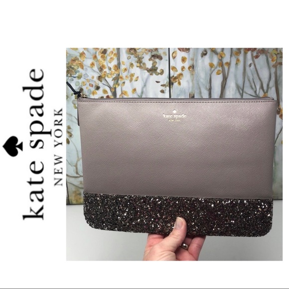 kate spade Handbags - NWT Kate spade cosmetic gray bag